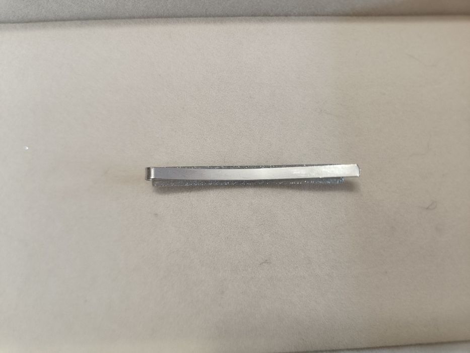 Srebrna wsuwka do włosów z brokatem ozdobna nowa