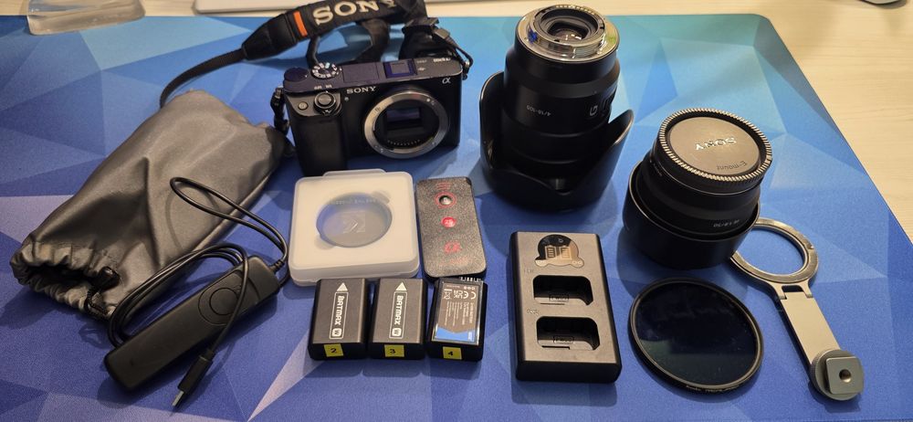 SONY A6300, obiektyw Sony SELP18105G, Sony SEL5018F