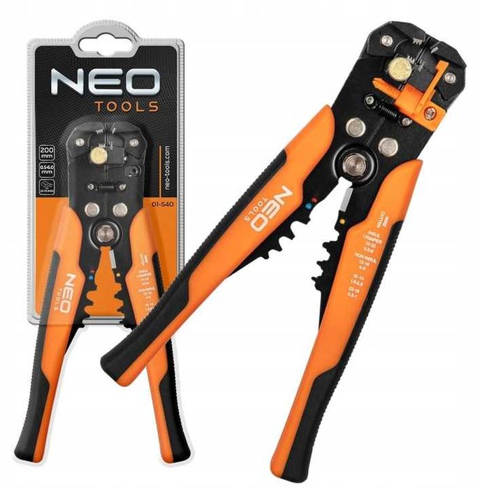 Automatyczny ściągacz izolacji 200mm czołowy z zaciskarką konektorów