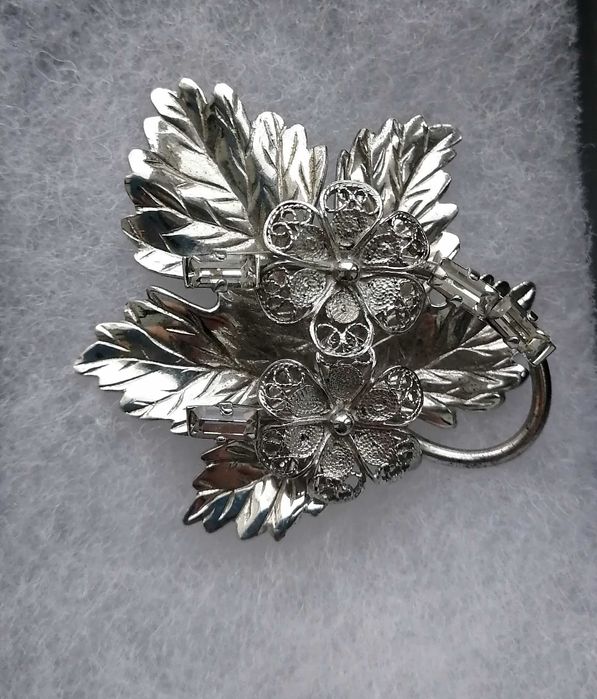 Брошь винтажная Серебряная, брошка срiбна (США Carl Art jewelry)