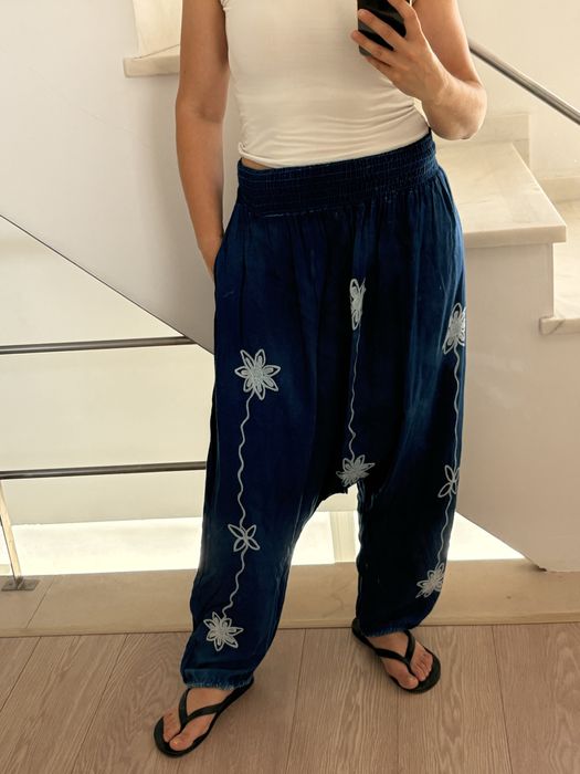 Calças Harém [tamanho único]