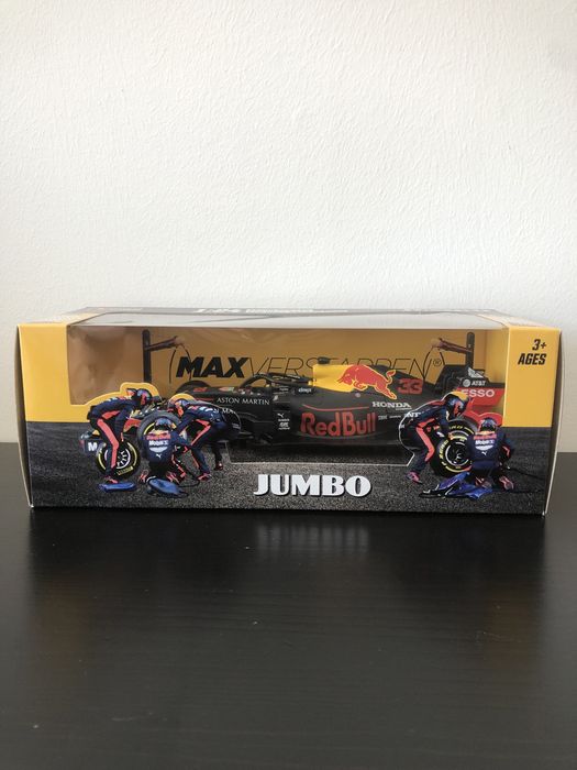 Коллекционная модель F1 Red Bull Max Verstappen Jumbo 1:24 Bburago