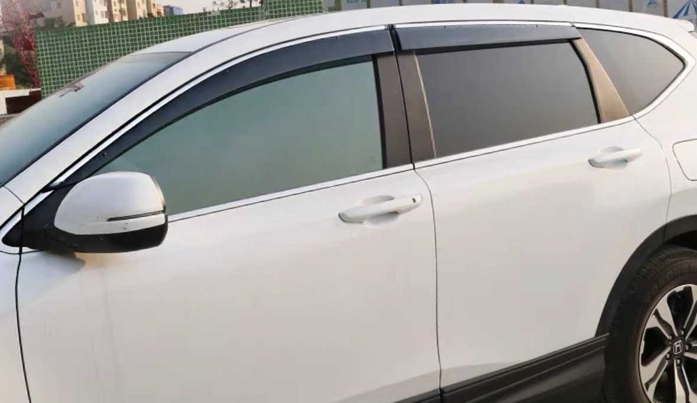 Вітровики з хромом Honda CR-V CRV 2017-2023 Дефлектори Ветровики