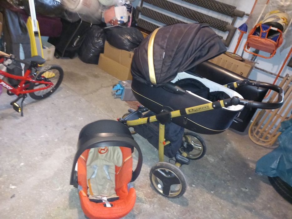 Wozek gondola plus fotelik z adapterami