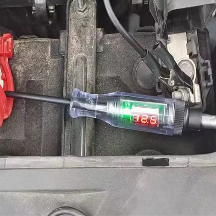 Tester miernik napięcia obwodu elektrycznego test akumulatora DC 6-24V