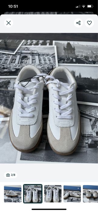 Кеди/кросівки шкіряні Zara для хлопчика, розмір 27, нові