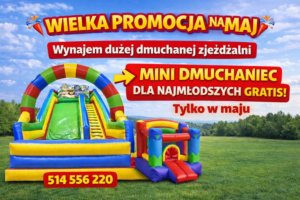 Dmuchańce wynajem z dojazdem! Wata gratis !!!