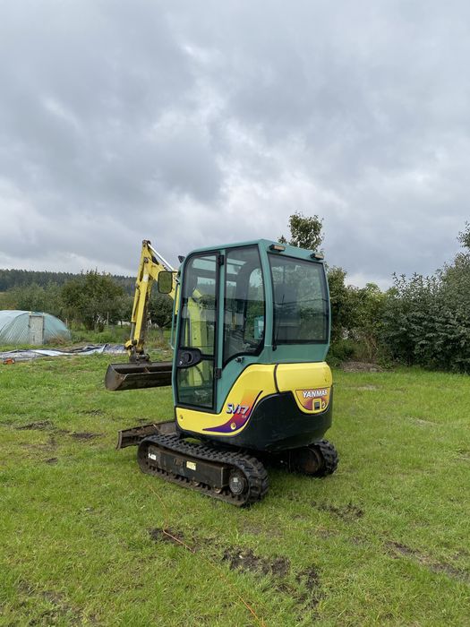 Wynajem minikoparki bez operatora Yanmar Sv17 Ex 3 łyzki
