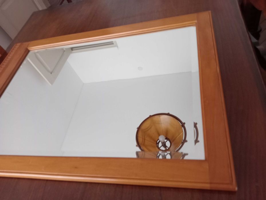 Espelho Vintage em Madeira de Cerejeira (80x55cm) – Estilo Clássico