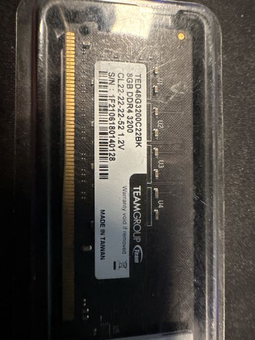 Память DDR4 8Gb 3200 MHz, GTL, CL22, 1.2V (GTL8D432V1BK)