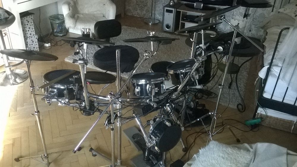 Perkusja Elektroniczna rozbudowany zestaw Roland TD6-Alesis DM7