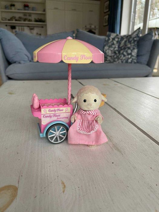 Sylvanian сильваниан Calico тележка сладкой ваты овечка магазин киоск