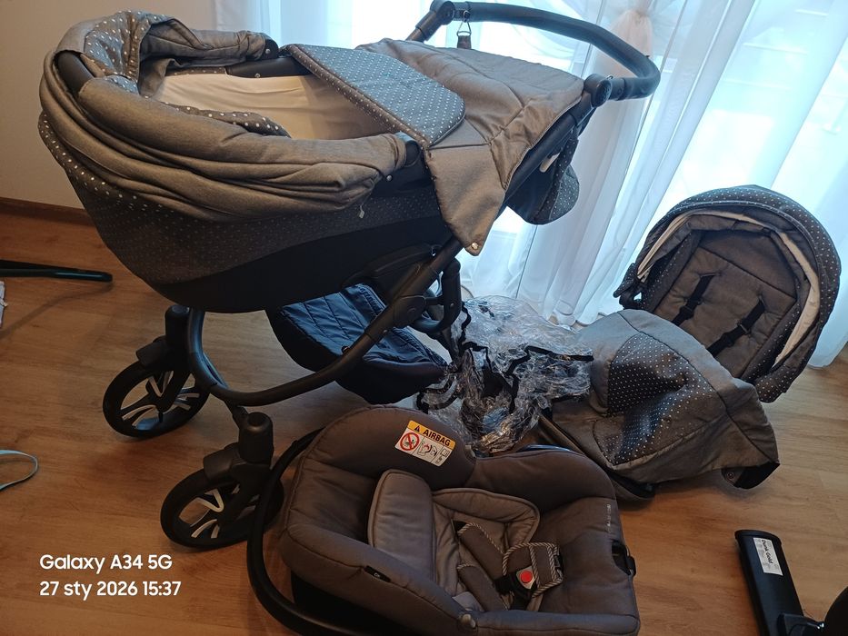Wozek Bebetto +nosidelko maxi cosi