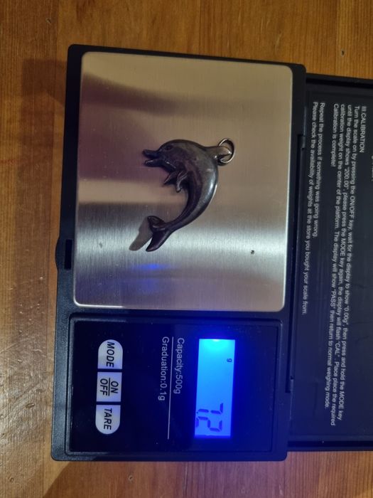 Wisiorek zawieszka delfin srebro 925