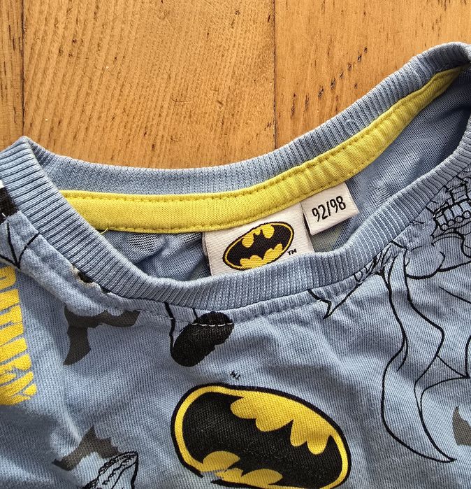 Piżama długi rękaw krótki rękaw batman 92 98