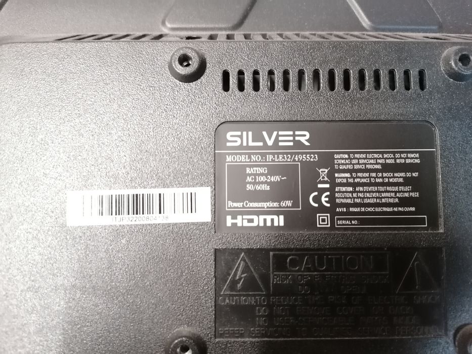 TV silver 32" para peças