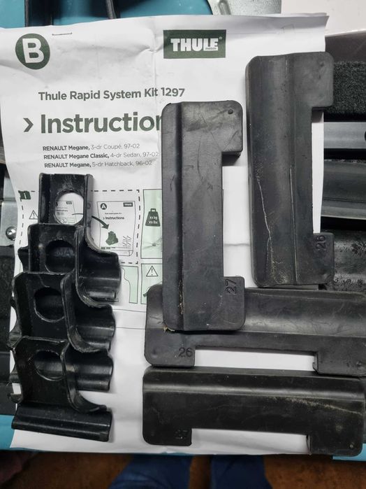 thule rapid system kit 1297 - renault megane 95/2002 - 4/5 portas