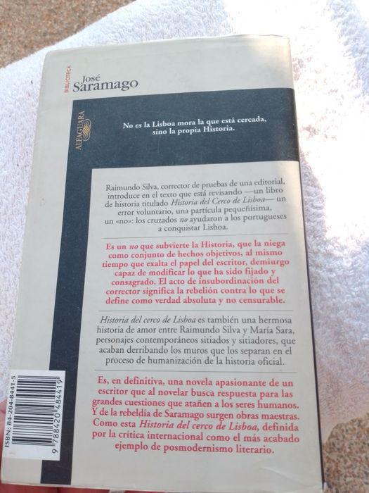 História del cerco de Lisboa-Saramago-1e-Alfa9E-Blusa Homem2E Desde 2E