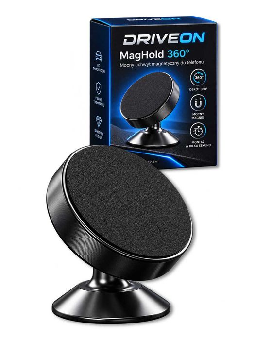 Uchwyt Magnetyczny Samochodowy do Telefonu 360° na Kokpit Mocny Magnes