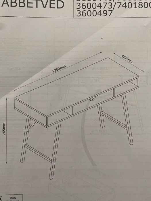 mesa nova recem comprada