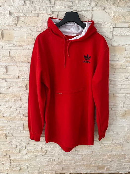 Bluza damska z kapturem czerwona L/40