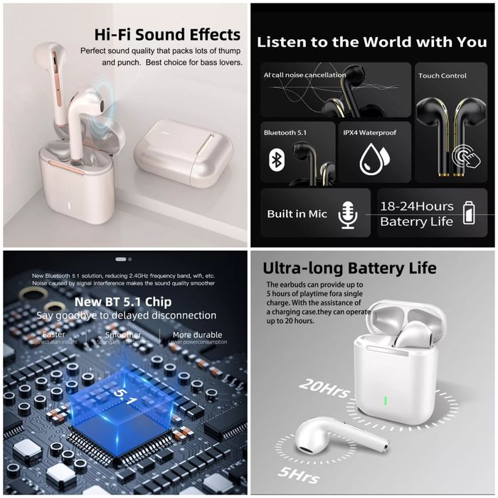 Топ оригинальных наушников,HI-FI,блютуз, LP6/J18/XKT02.Крутой подарок.