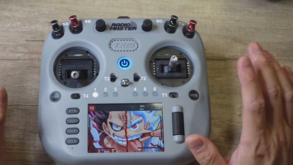 Radiomaster TX15 Сірий ERLS + Кейс фірмовий + 18650 акуми лівий газ