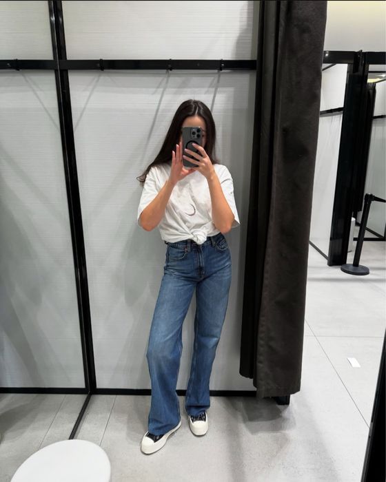 Джинси wide leg 36 розмір нові етикетка