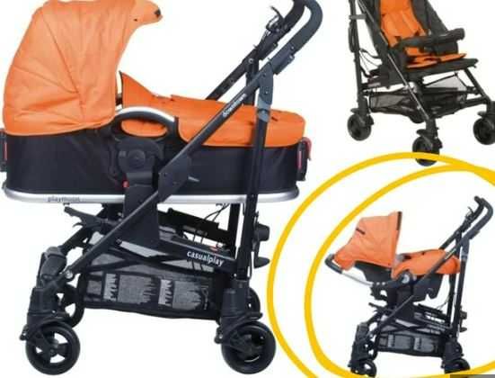 Carrinho de passeio e ovo marca Casual Play Downtown