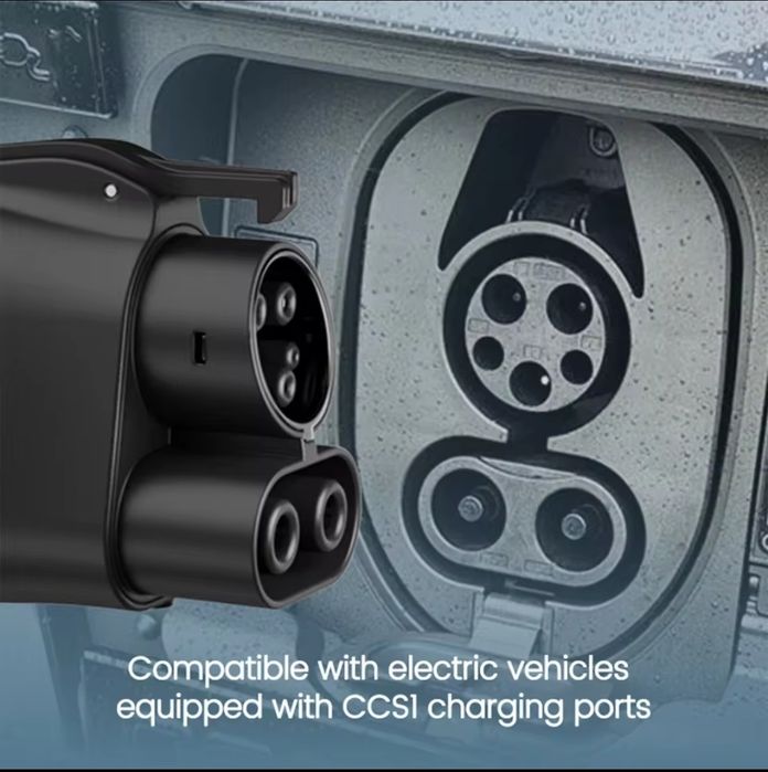 АКЦІЙНА ЦІНА‼️Перехідник CCS2-CCS1 EV Charging adapter 400А 400Kw + Type 2 7КВТ ККС2 AC DC адаптер adapter швидка зарядка