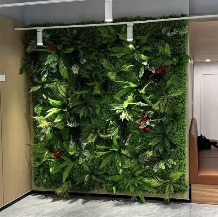 Painel Plantas Artificiais Parede Decoração
