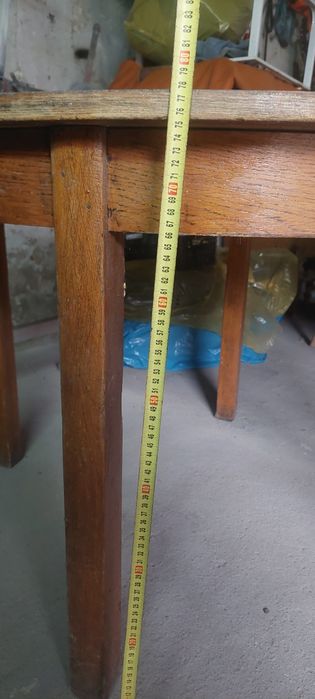 Stół okrągły PRL