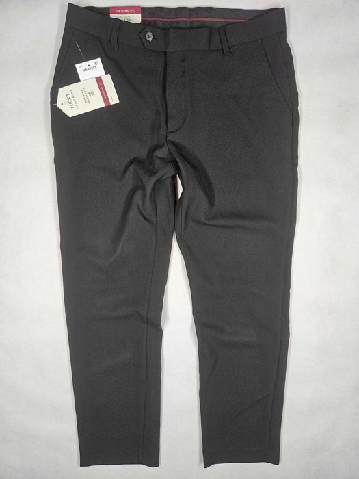 NEXT straight tailor czarne spodnie chino ke/01013 W36L34 92cm