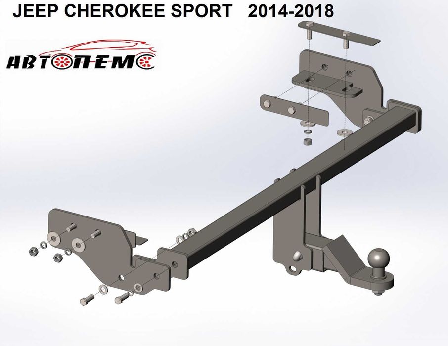 Фаркоп Jeep Grand Cherokee Wrangler Liberty Renegade Wrangler Cherokee