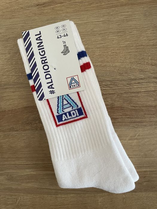 Socksy biale Aldi
