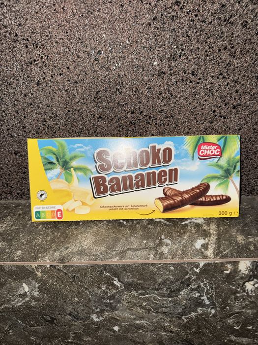 Батончики Schoko Bananen Mister Choc з банановою начинкою 300 г опт