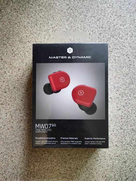 Master & Dynamic MW07 Go TWS (Red) MW07FR-GO. Гарантія