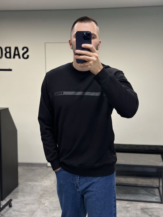 Світшот Hugo Boss чорний і білий