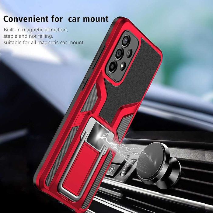 SORAKA Samsung Galaxy A52 A52s 5G Etui pancerne ring magnetyczne