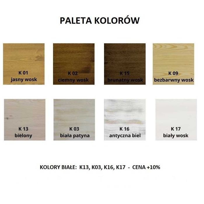 witryna do salonu z kolekcji HACIENDA - producent MEBLO-WOSK