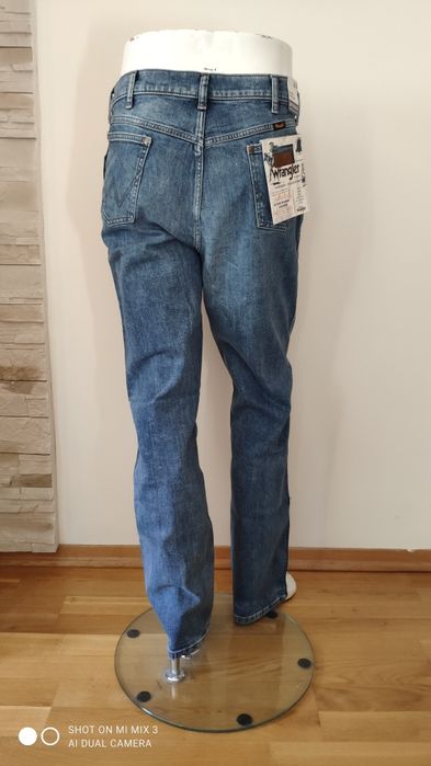 Wrangler Texas Straight Authentic Indigo jeansy rozm 36/34 jak 35/34