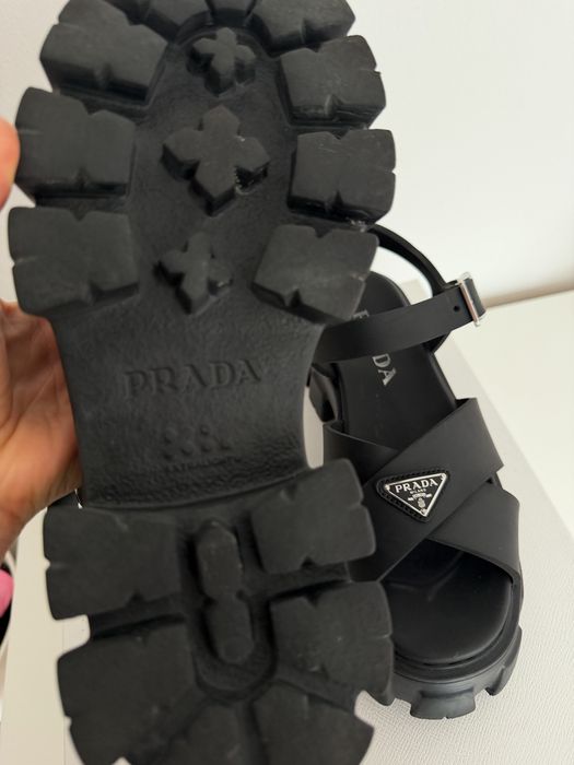 Sandały Prada Monolith rubber