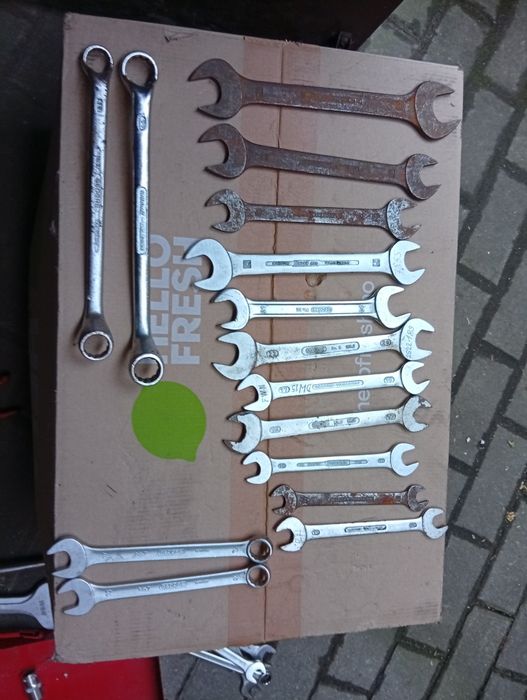 Gedore zestaw kluczy,klucze płaskie,oczkowe