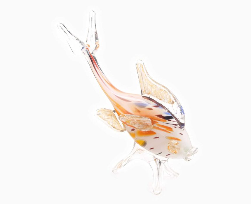 Escultura de Peixe em Vidro