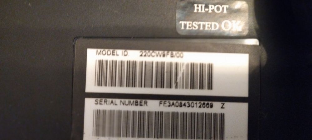 Monitor LCD Philips :220CW9FB