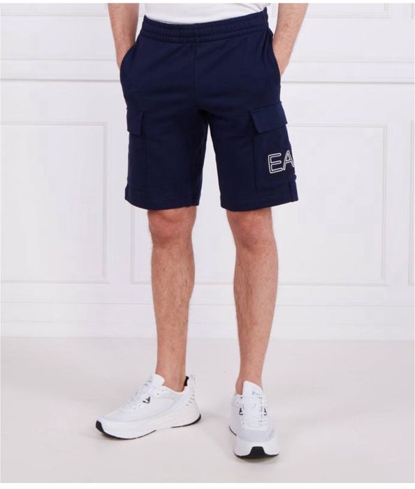 Чоловічі шорти Emporio Armani EA7 сині L оригінал нові бавовна фірмові армані брендові