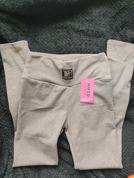 Legginsy melanż mleczna czekolada sm Miego