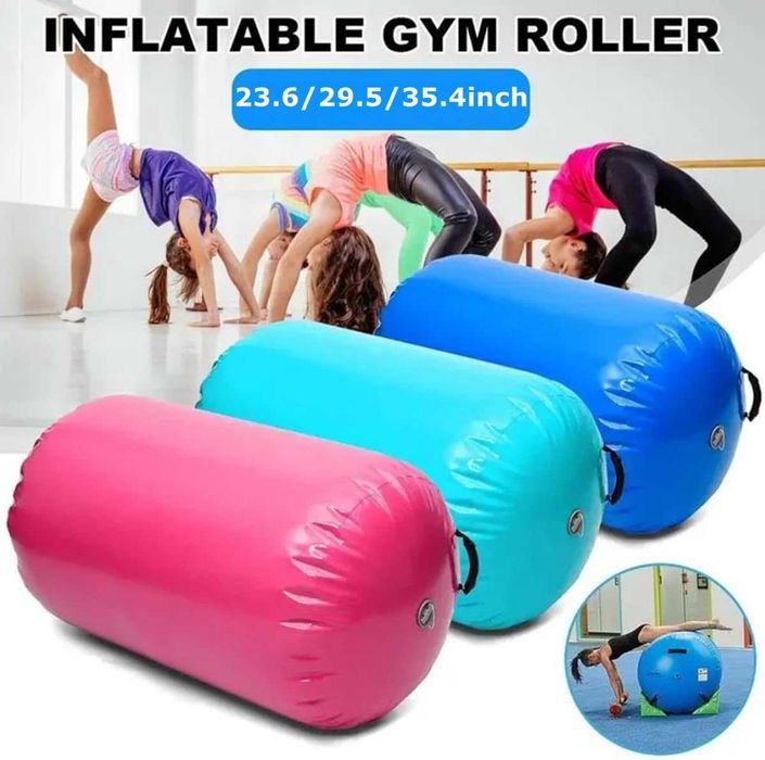 Beczka gimnastyczna pneumatyczna nadmuchiwana 140x80