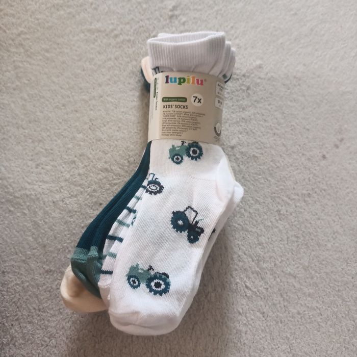 7 pak skarpet, Lupilu, 27-30, bio bawełna