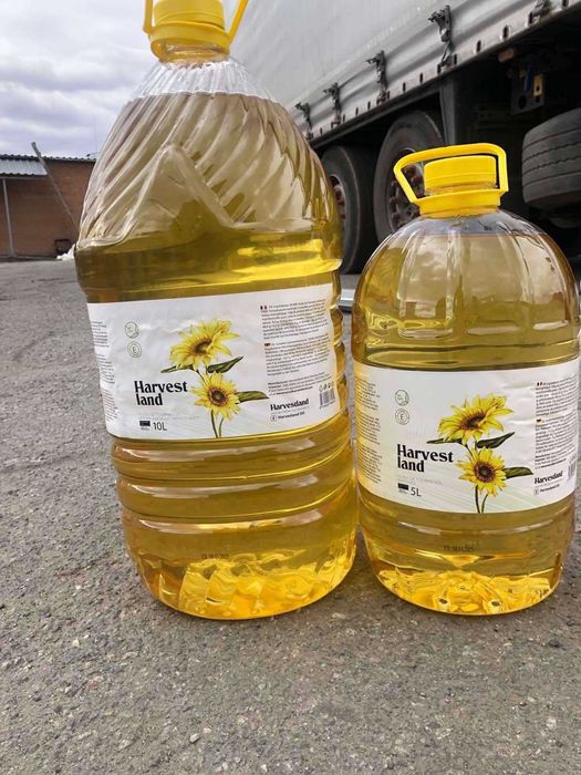 Oczyszczony olej słonecznikowy w butelce PET 1-5 L